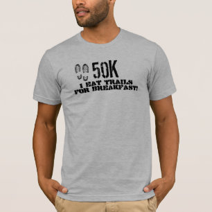 50K I essen Spuren zum Frühstück T-Shirt
