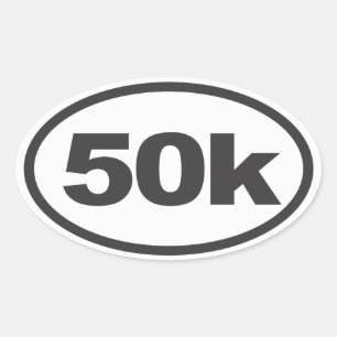 50K Ultra Oval Running Decal Ovaler Aufkleber