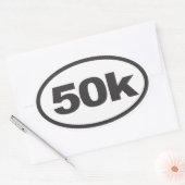 50K Ultra Oval Running Decal Ovaler Aufkleber (Umschlag)