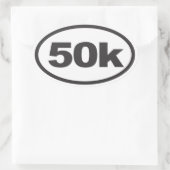 50K Ultra Oval Running Decal Ovaler Aufkleber (Tasche)
