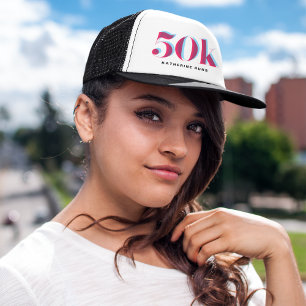 50K Ultramarathon Celebratory Trucker Hat Truckerkappe