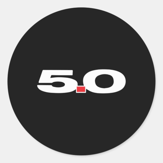 50L Coyote Motor S197 Foxbody Sn95 Runder Aufkleber (Vorderseite)