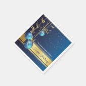 50pcs Christmas Paper Napkin Modern Tree Baubels Serviette (Ecke)