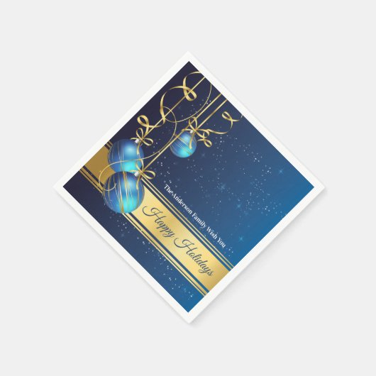 50pcs Christmas Paper Napkin Modern Tree Baubels Serviette (Ecke)