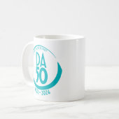 50th Anniversary 1976-2026 Mug in Teal Kaffeetasse (Vorderseite Links)