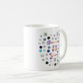 50th Anniversary 50 Logos Mug Kaffeetasse (VorderseiteRechts)