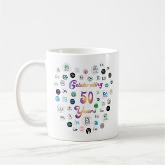 50th Anniversary 50 Logos Mug Kaffeetasse