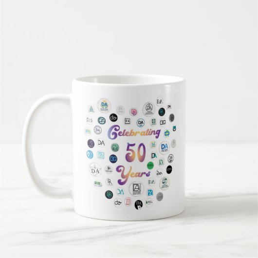 50th Anniversary 50 Logos Tasse (Links)