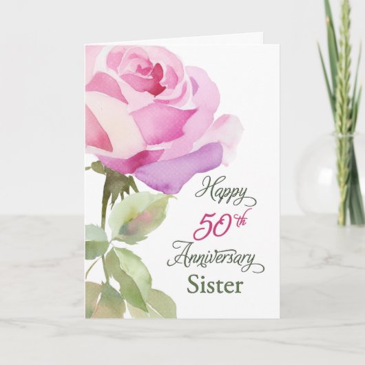 50th Anniversary Catholic Nun Golden Jubilee Karte (Vorderseite)