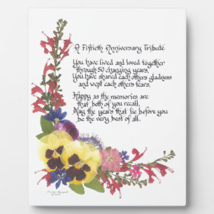 50th Anniversary Fotoplatte