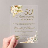 50th Anniversary invitation Acryleinladungen (Insitu (Handheld))