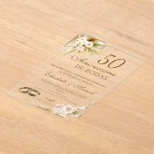 50th Anniversary invitation Acryleinladungen (Ablage )