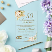 50th Anniversary invitation Acryleinladungen (In Situ (Hochzeit))