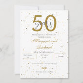 50th anniversary invitation einladung (Vorderseite)