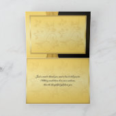 50th Anniversary Joined Hearts Thank You Card Dankeskarte (Innenseite)