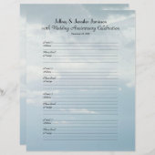 50th Anniversary Party Guest Book Sign-In Page (Vorne/Hinten)