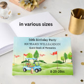 50TH (ANY YEAR) BIRTHDAY PARTY GOLF SIGN IN GÄSTEBUCH