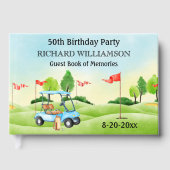 50TH (ANY YEAR) BIRTHDAY PARTY GOLF SIGN IN GÄSTEBUCH (Vorderseite)