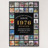 50th Birthday 1976 Family Memories Photo Collage Puzzle (Vertikal)