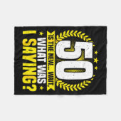 50th Birthday, 50 Is The New... Funny 50 Years Old Fleecedecke (Vorderseite (Horizontal))