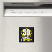 50th Birthday, 50 Is The New... Funny 50 Years Old Magnet (In Situ (Geschirrspüler))