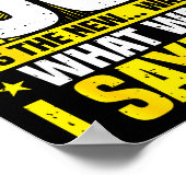 50th Birthday, 50 Is The New... Funny 50 Years Old Poster (Ecke)