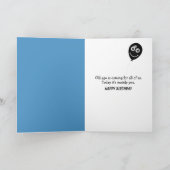 50th Birthday Basset Hound Dog Humor Karte (Innenseite)