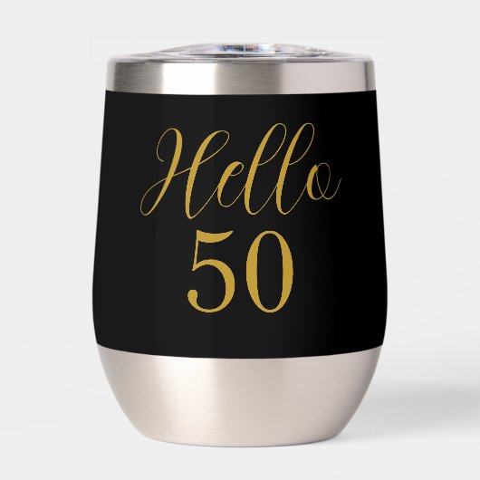 50th Birthday Black Gold Birthday Party Favor (Vorderseite)