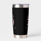 50th Birthday Black Pink Personalized Party Favor  Thermobecher (Links)