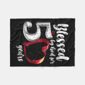 50th Birthday Blessed By God For 50 Years Birthday Fleecedecke (Vorderseite (Horizontal))