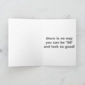 50th BIRTHDAY=BROKEN HEE HAW FOR THIS DONKEY Karte (Innenseite)