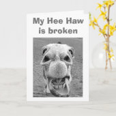 50th BIRTHDAY=BROKEN HEE HAW FOR THIS DONKEY Karte (Gelbe Blume)