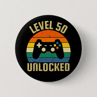 50th Birthday Button
