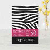 50th Birthday Card for Baby Boomer Women Karte (Gelbe Blume)