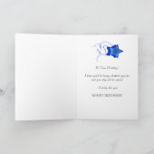 50th Birthday card with abstract squares. Karte (Innenseite)