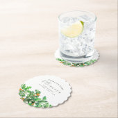 50th Birthday December Birth Flower Holly Custom Untersetzer (Vor Ort)