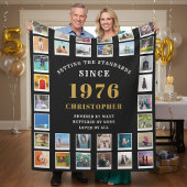 50th Birthday Family Memories Photo Collage  Fleecedecke