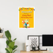 50th Birthday Fiesta Themed Bienvenidos Welcome  Poster (Heimbüro)