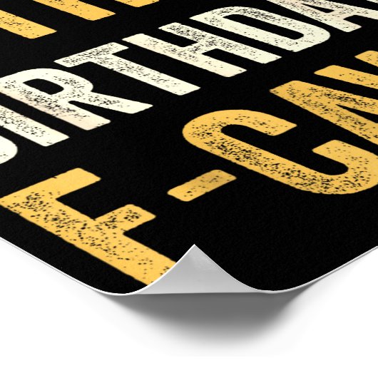 50th Birthday Funny F-caw-f Chicken Rooster Crow F Poster (Ecke)