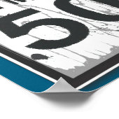 50th Birthday Funny Ngy Speed Limit Sign  Poster (Ecke)