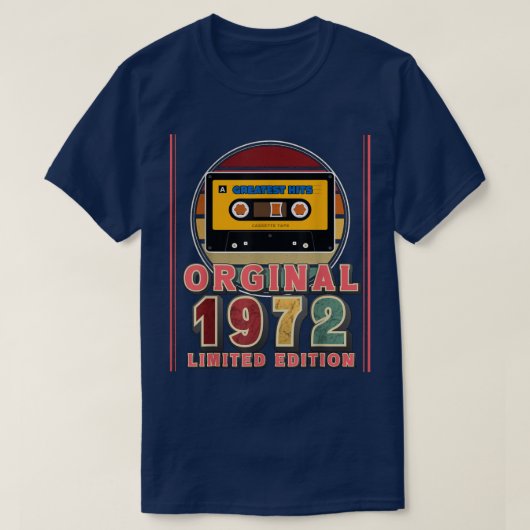 50th Birthday Gift Greatest Hits Retro Music Casse T-Shirt (Design vorne)