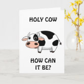 "50th BIRTHDAY HUMOR** FROM A COW? Karte (Gelbe Blume)