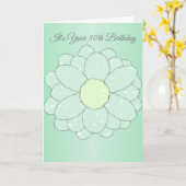 50th Birthday Karte (Gelbe Blume)