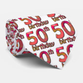50th-birthday krawatte (Gerollt)