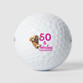 50th Birthday Labrador gift Golfball (Vorderseite)