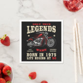 50th Birthday Man Biker Motorcycle Chopper 1975 Serviette (Beispiel)