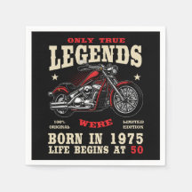 50th Birthday Man Biker Motorcycle Chopper 1975