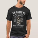 50th Birthday Men's Gift Skull Saying Fun T-Shirt<br><div class="desc">This birthday gift is a fun gift idea for men and women for 50th birthday party. Eine Überraschung für Husband, Boyfriend or Dad Birthday. Hairrichwith rocker skull, razor and saying for the 50 year old man. Great saying as hat decoration or gift idea. As a gift for all men from...</div>