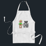 50th Birthday Officially Grumpy Old Man Schürze<br><div class="desc">50th Birthday Officially A Grumpy Old Man funny design featuring a cartoon,  old man. Great for someone turning fifty. A funny,  gag gift for a fiftieth birthday.</div>