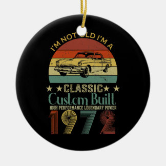 50th Birthday Ohrfeige für Men Dad Retro Vintage Keramik Ornament